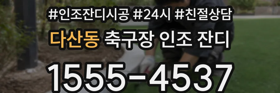 다산동 축구장 인조 잔디