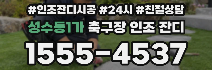 성수동1가 축구장 인조 잔디