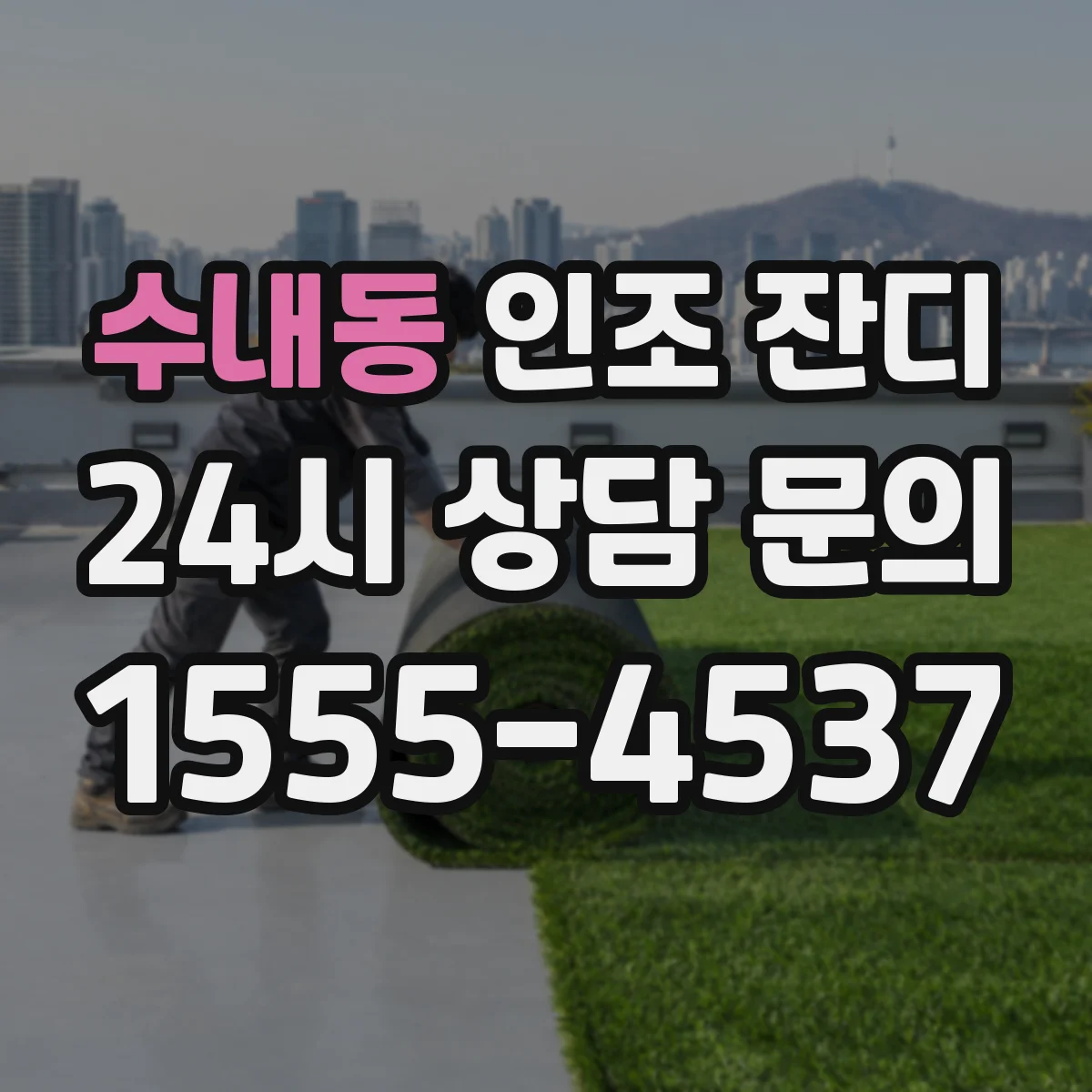 수내동 인조 잔디