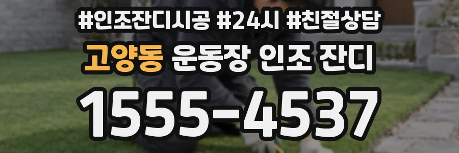 고양동 운동장 인조 잔디