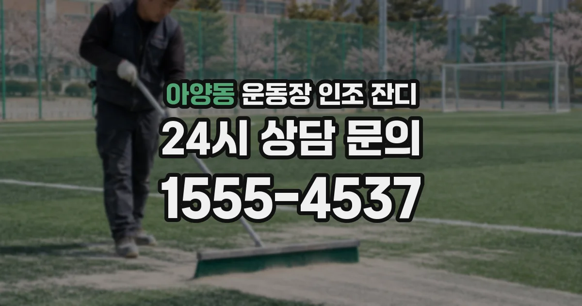 아양동 운동장 인조 잔디