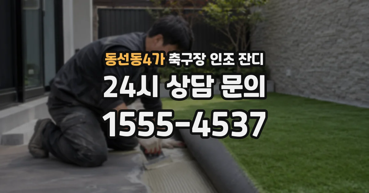 동선동4가 축구장 인조 잔디