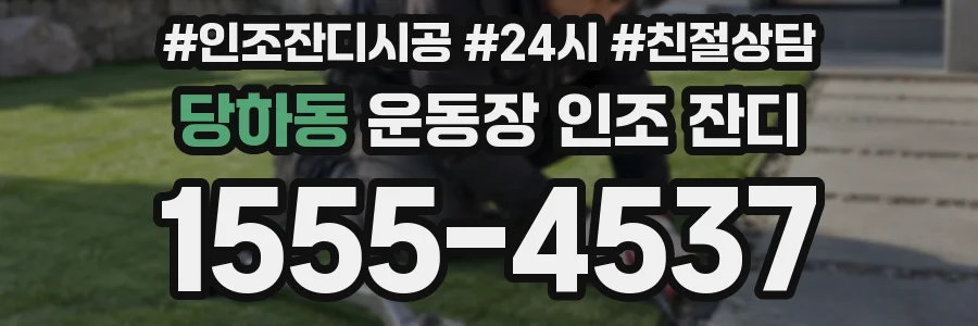 당하동 운동장 인조 잔디