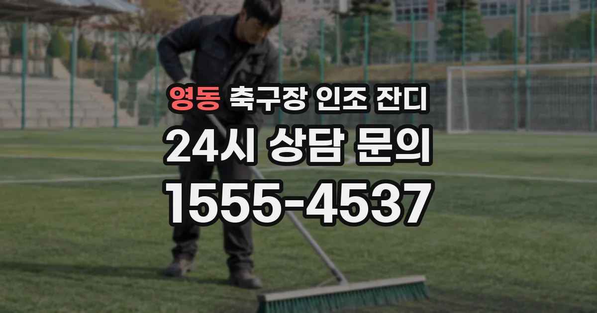 영동 축구장 인조 잔디