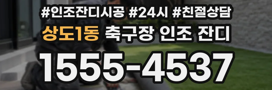 상도1동 축구장 인조 잔디