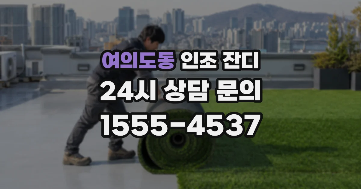 여의도동 인조 잔디