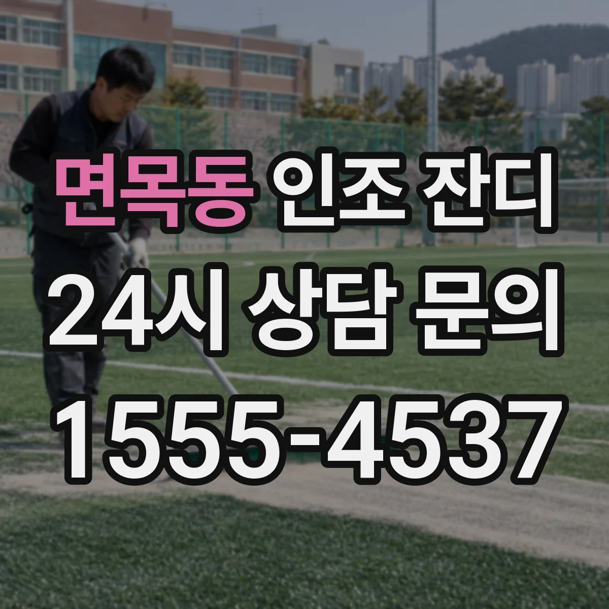면목동 인조 잔디