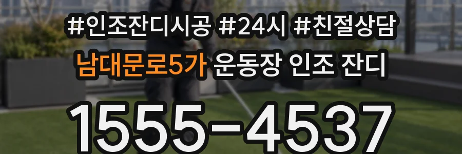 남대문로5가 운동장 인조 잔디
