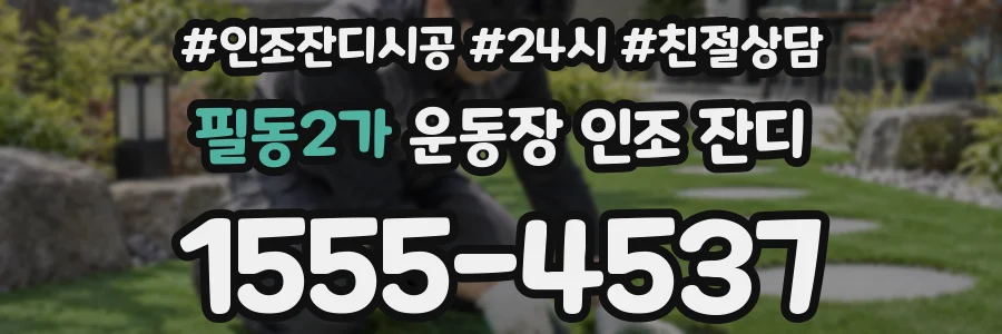필동2가 운동장 인조 잔디