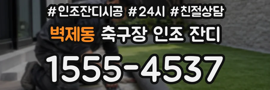 벽제동 축구장 인조 잔디
