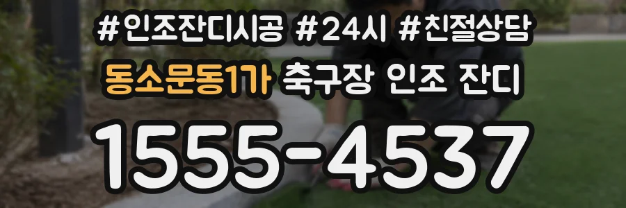 동소문동1가 축구장 인조 잔디