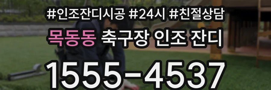 목동동 축구장 인조 잔디