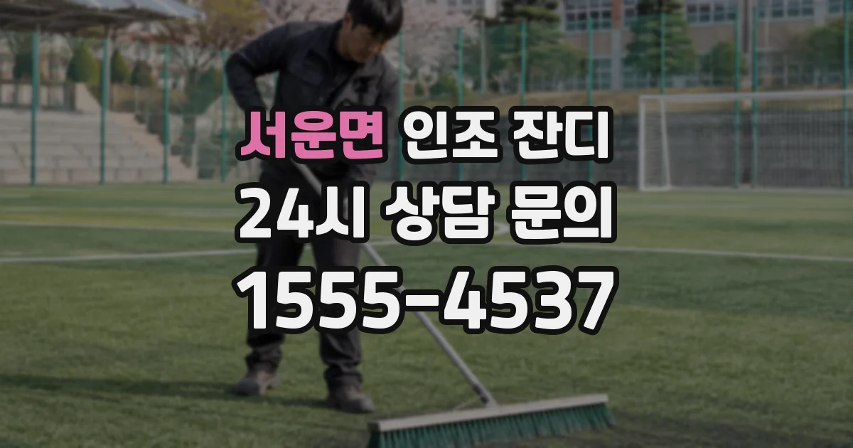 서운면 인조 잔디