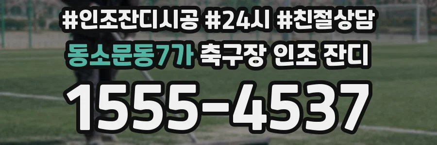 동소문동7가 축구장 인조 잔디
