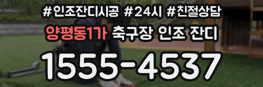 양평동1가 축구장 인조 잔디