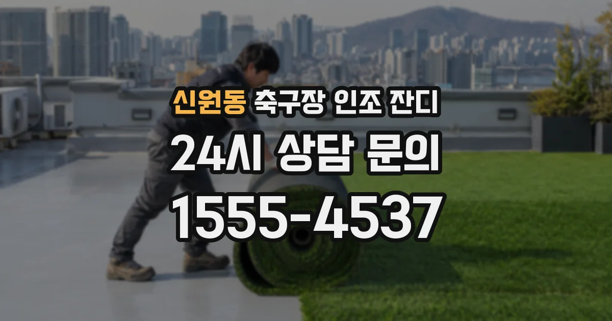 신원동 축구장 인조 잔디