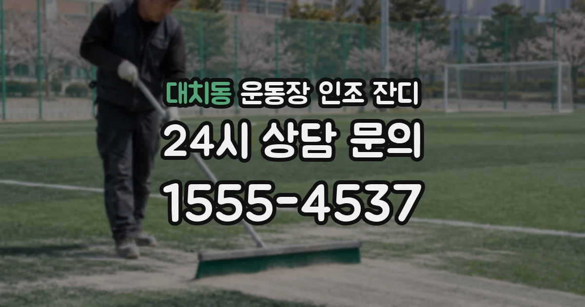 대치동 운동장 인조 잔디
