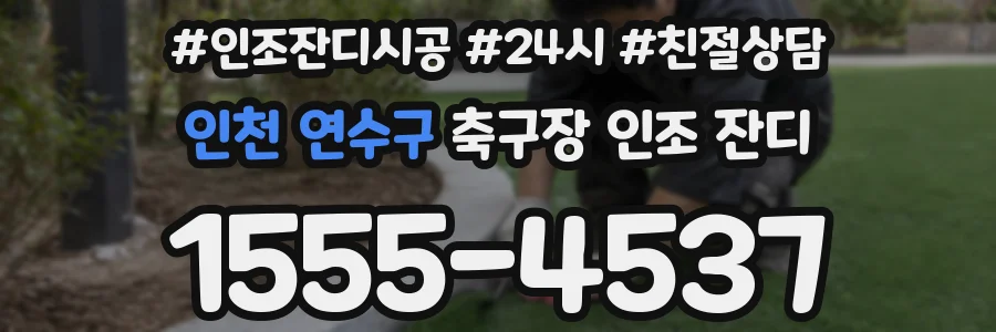 인천 연수구 축구장 인조 잔디