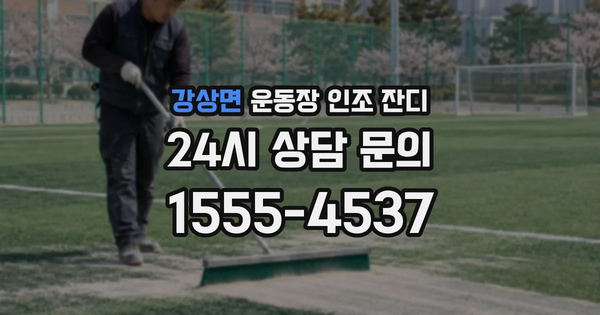 강상면 운동장 인조 잔디