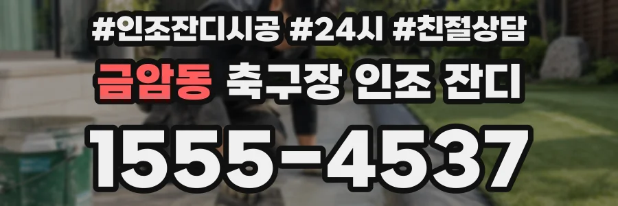 금암동 축구장 인조 잔디