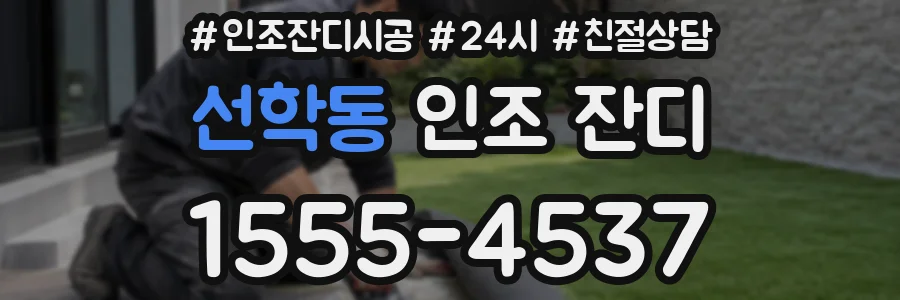 선학동 인조 잔디
