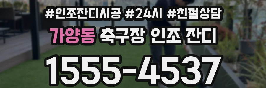 가양동 축구장 인조 잔디