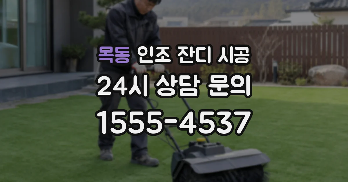 목동 인조 잔디 시공