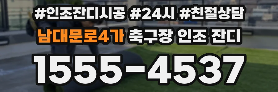남대문로4가 축구장 인조 잔디
