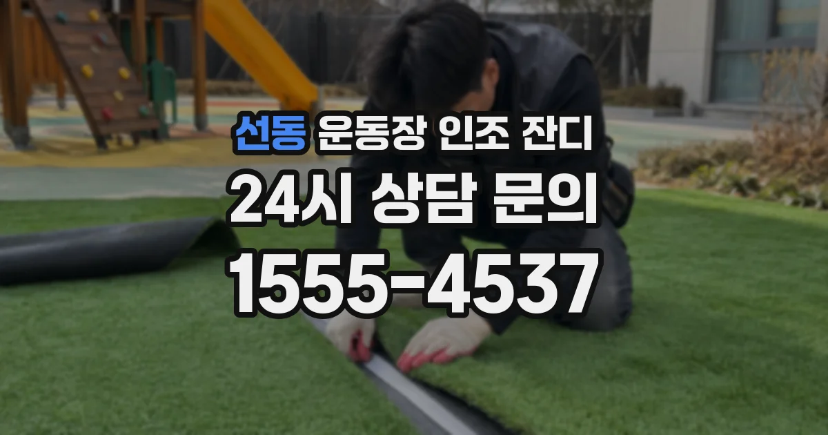 선동 운동장 인조 잔디
