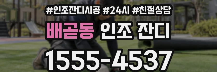 배곧동 인조 잔디