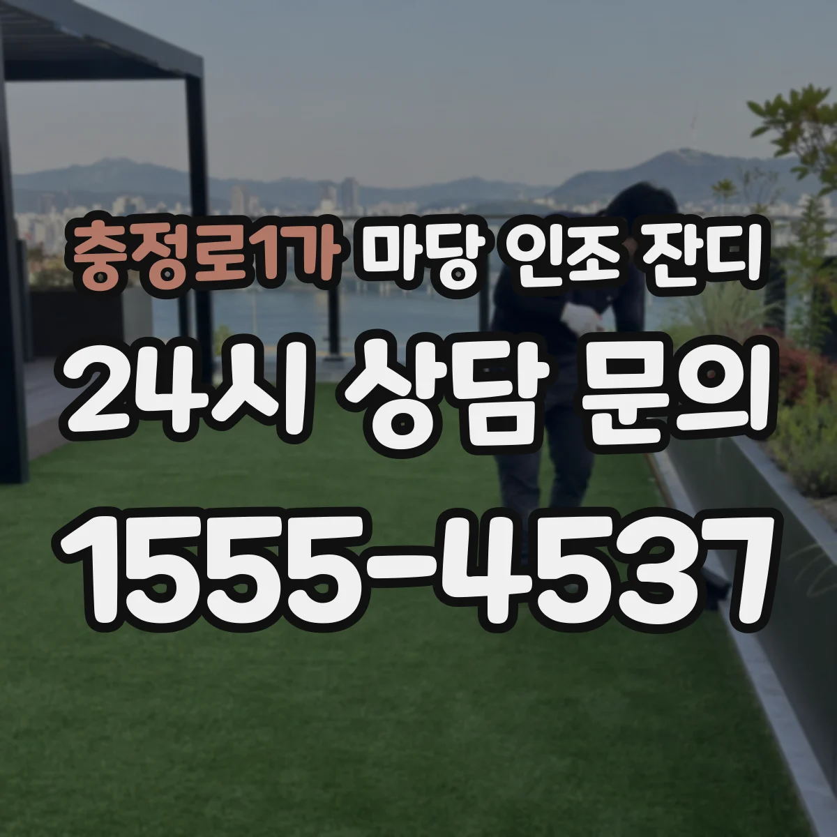 충정로1가 마당 인조 잔디