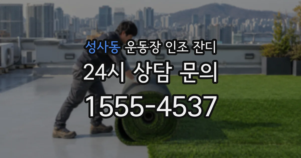 성사동 운동장 인조 잔디