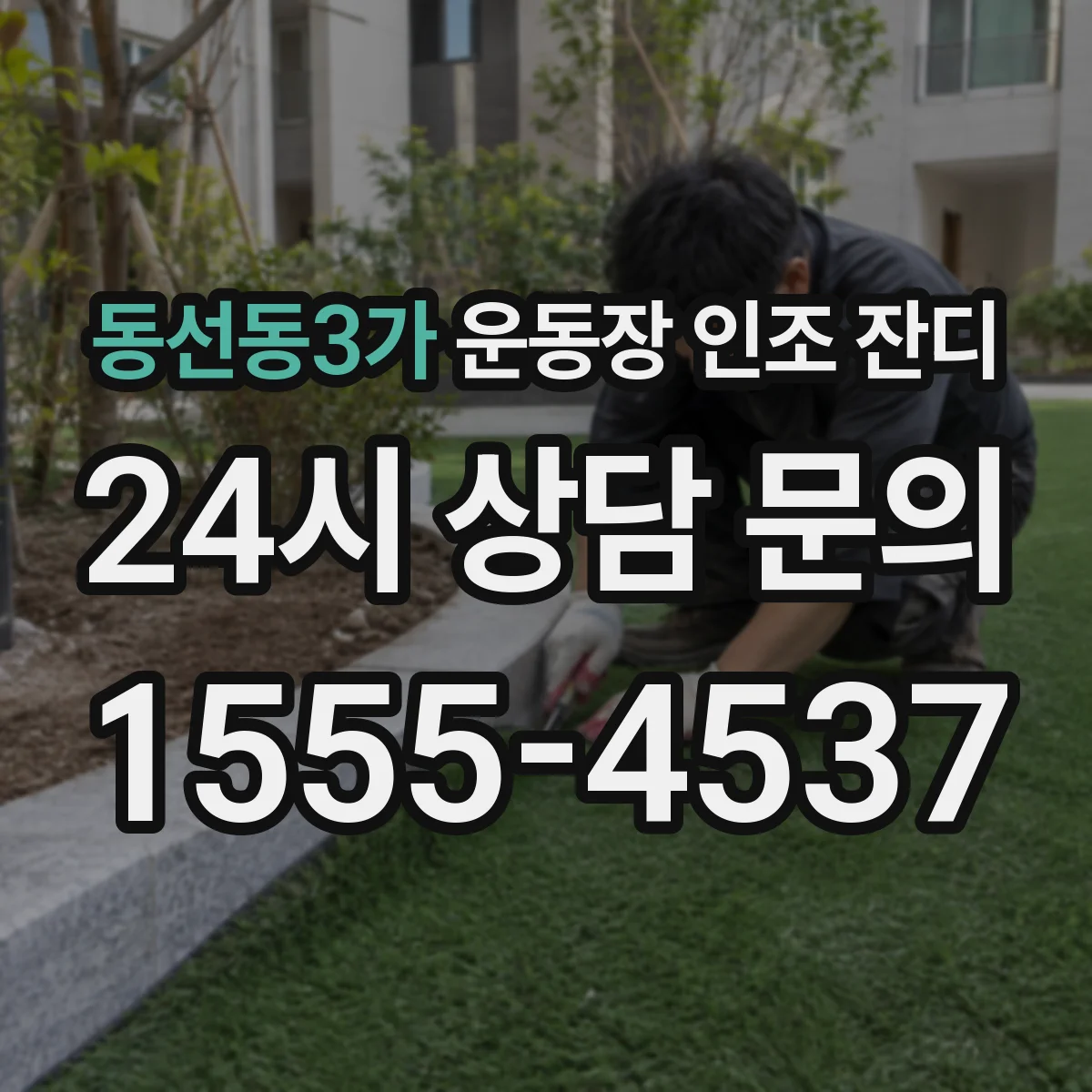 동선동3가 운동장 인조 잔디