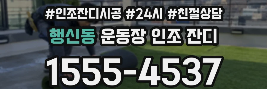 행신동 운동장 인조 잔디
