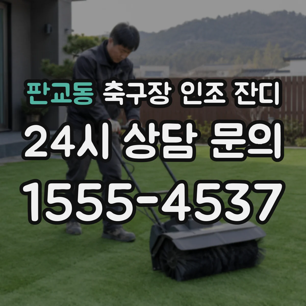 판교동 축구장 인조 잔디