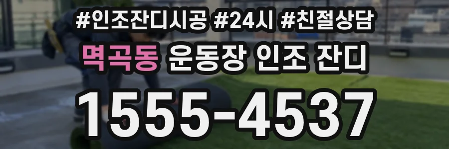 멱곡동 운동장 인조 잔디