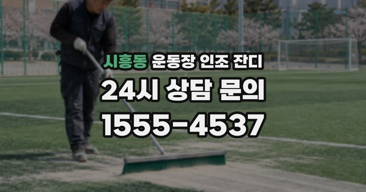 시흥동 운동장 인조 잔디