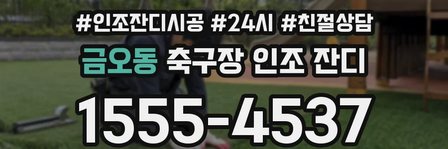 금오동 축구장 인조 잔디