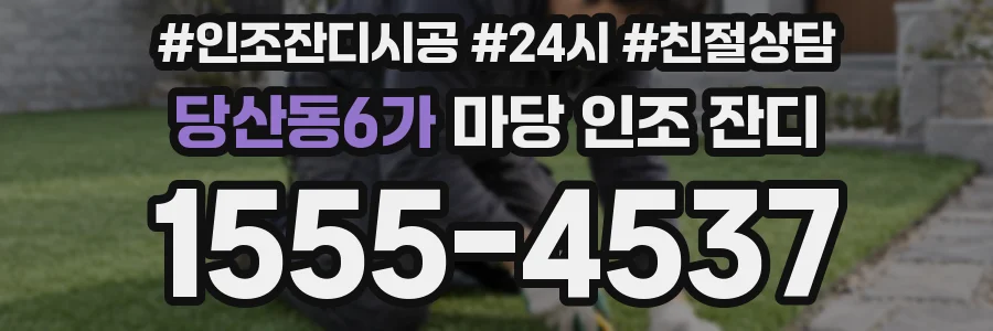 당산동6가 마당 인조 잔디