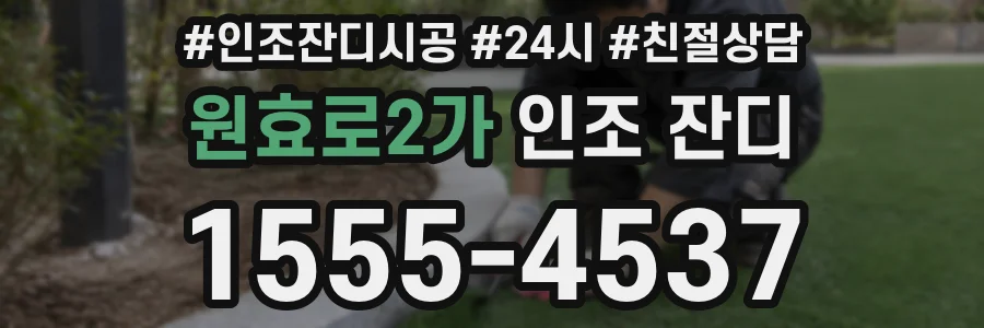 원효로2가 인조 잔디