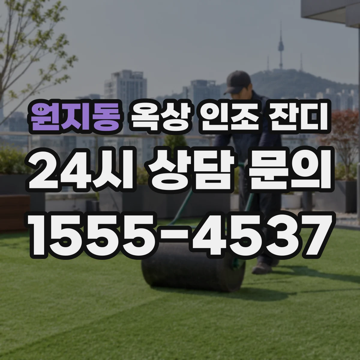 원지동 옥상 인조 잔디