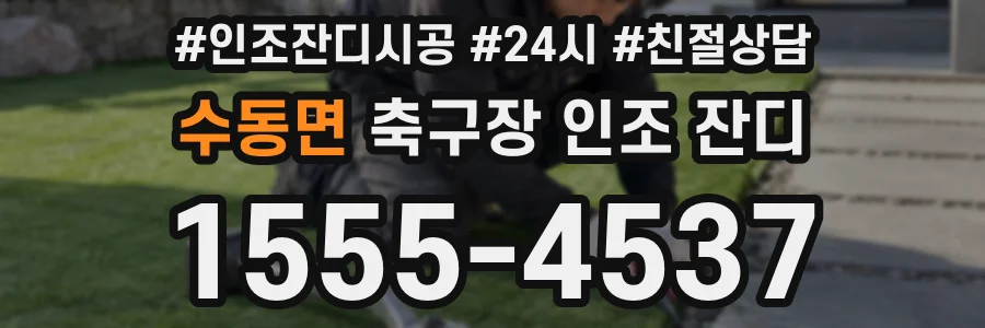 수동면 축구장 인조 잔디