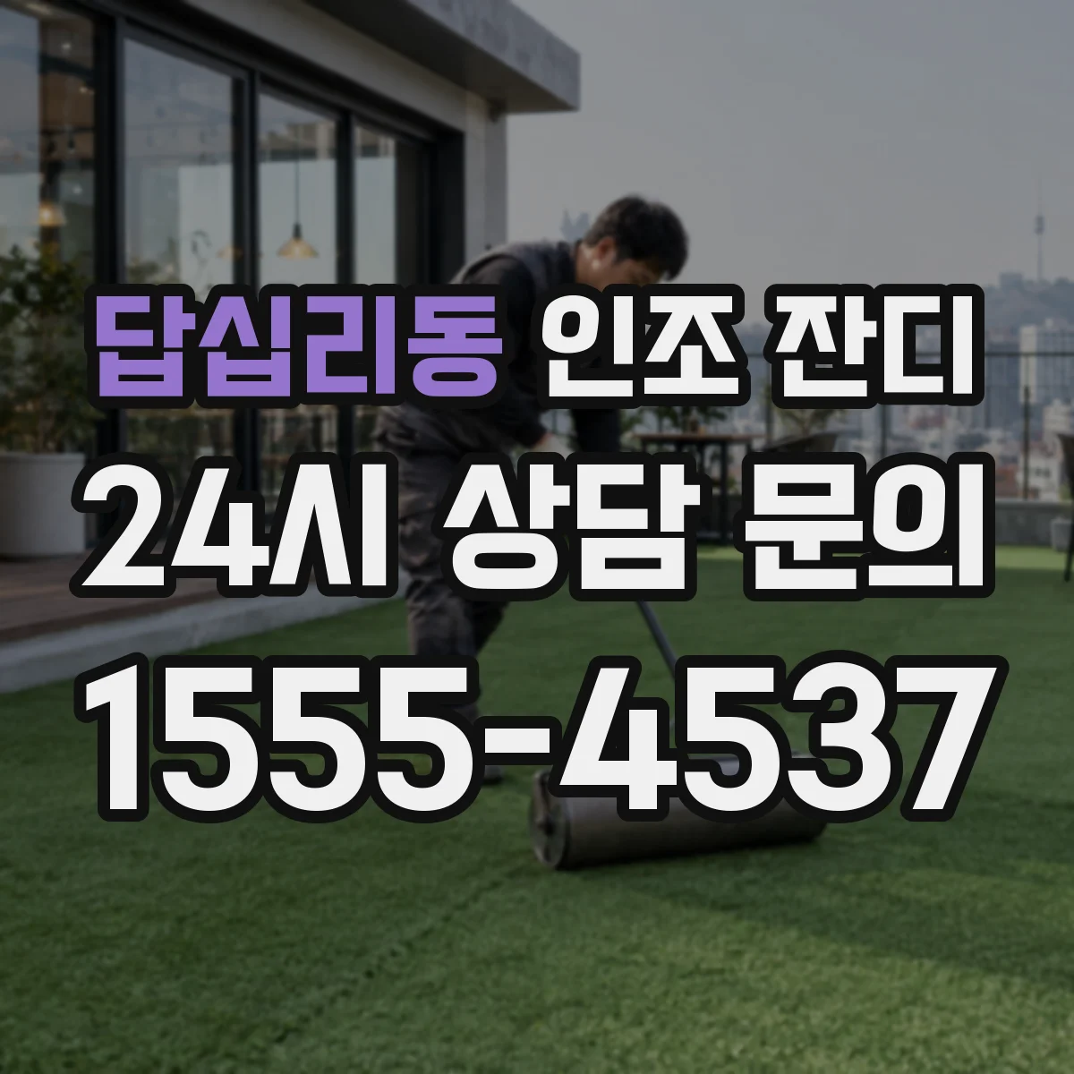 답십리동 인조 잔디