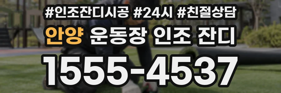 안양 운동장 인조 잔디