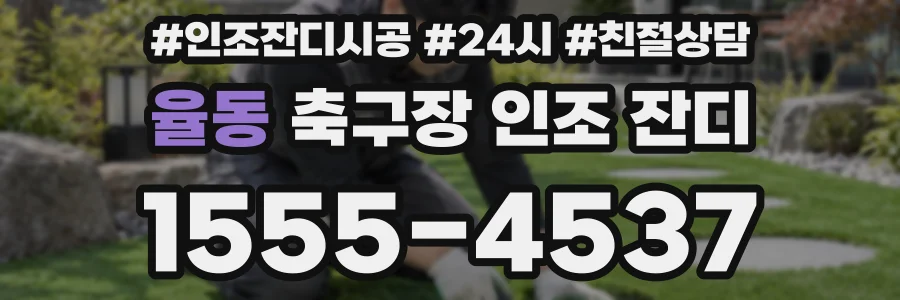 율동 축구장 인조 잔디