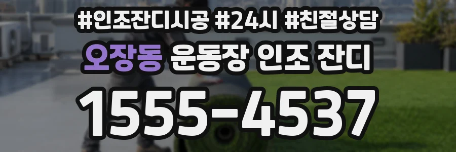 오장동 운동장 인조 잔디