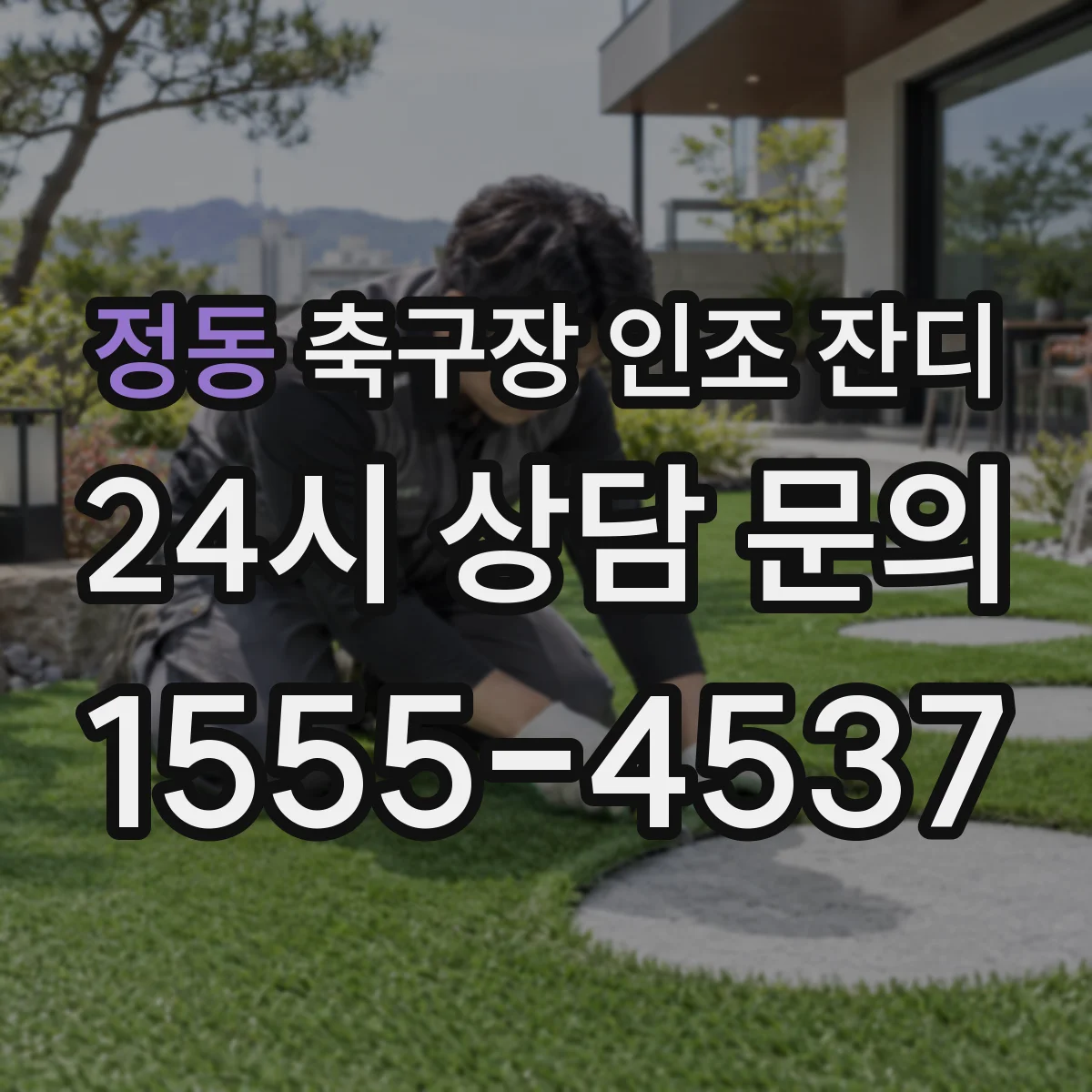 정동 축구장 인조 잔디