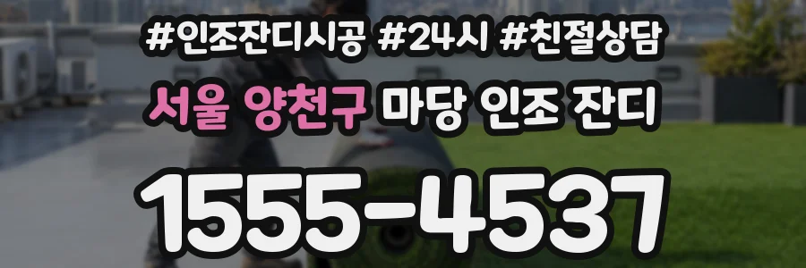 서울 양천구 마당 인조 잔디