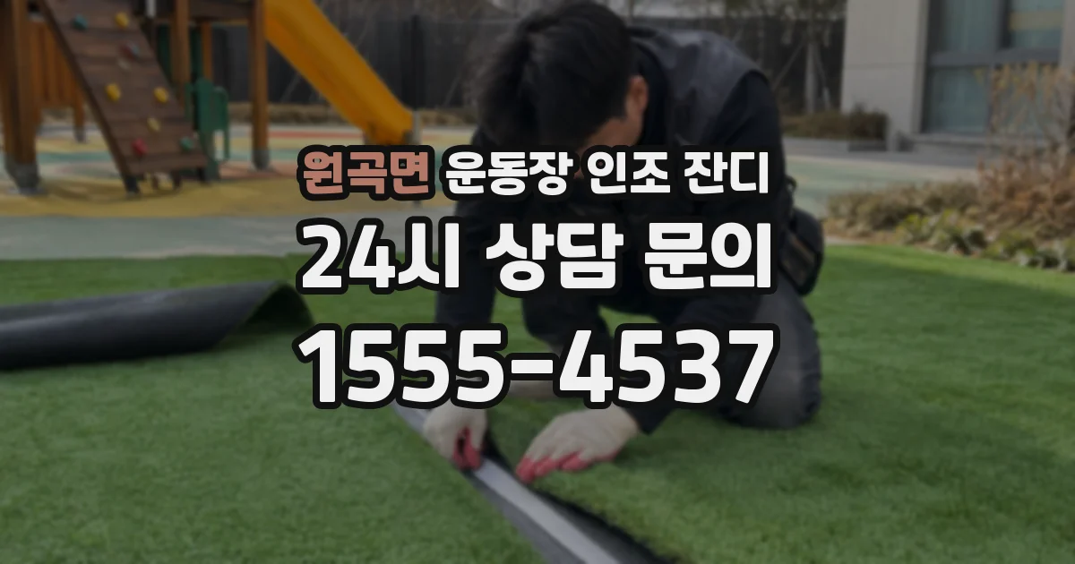 원곡면 운동장 인조 잔디