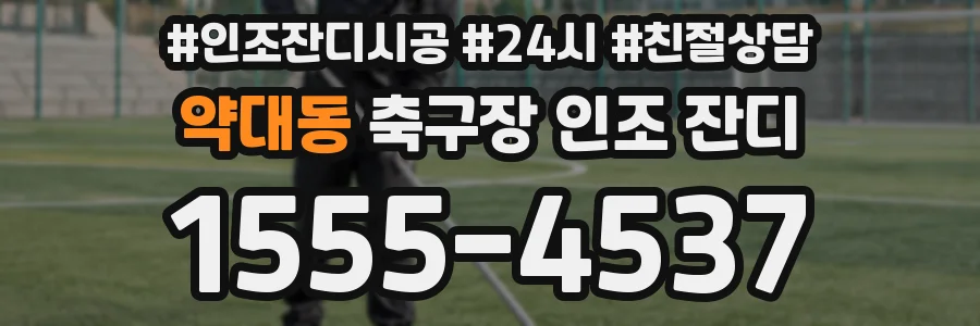 약대동 축구장 인조 잔디